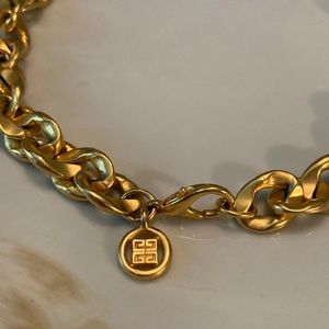 Vintage Givenchy Heavy Gold Plated choker/necklace. EUC